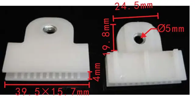 DOOR GLASS MOUNTING CLIPS