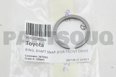 RING, SNAP (FOR REAR DRIVE SHAFT)