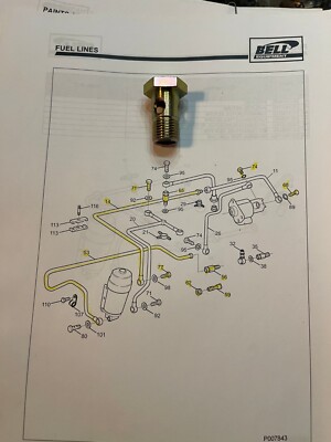 BELL VALVE AT FUEL RETURN PIPE